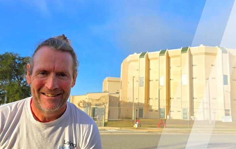Mark O'Donaghue teaching in Florida prison.